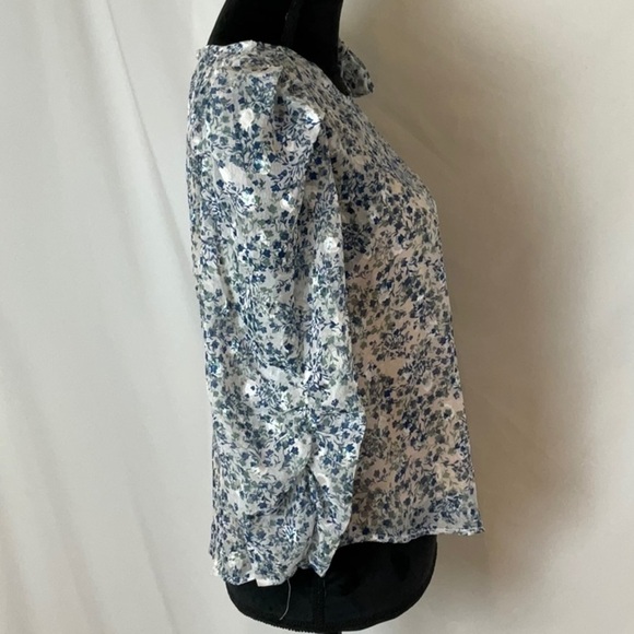 🎉 SALE Trendmates Sheer Floral Top - Picture 4 of 12